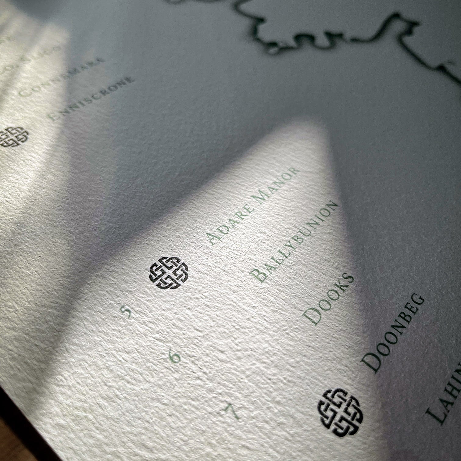 A BHÍOS golf bucket list, stamped and catching the afternoon light