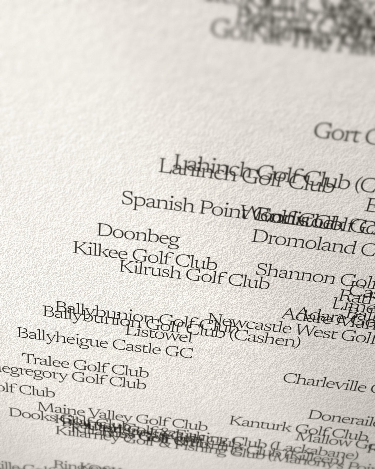 The west coast links, set by name